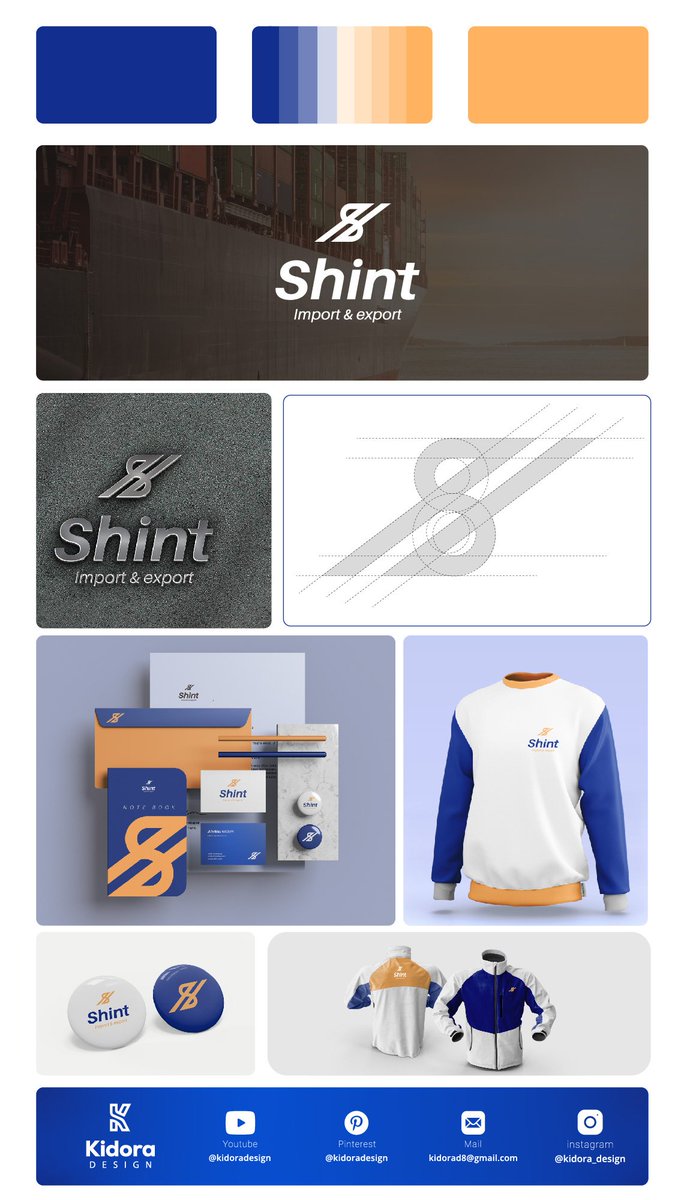 KidoraDesign's tweet photo. Hey ! Je vous présente l'identité visuelle simplifier que j'ai réalisé pour l'entreprise Shint.

#logo #BrandIdentity #branding https://t.co/Rx8fSdQEDJ