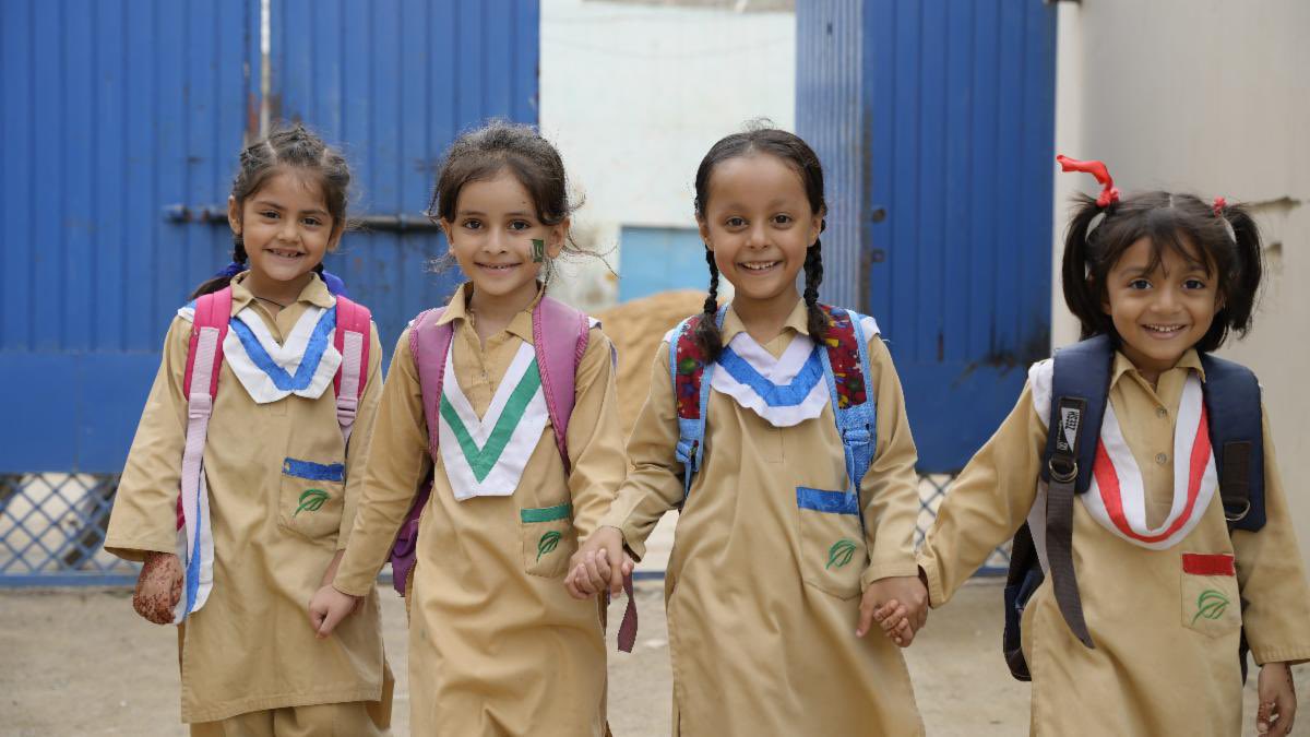 You educate a girl, you educate a generation. Thank you #TheCitizensFoundation for this beautiful back-to-school picture. Children belong in school ❤️