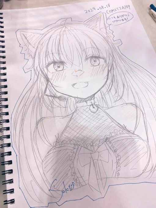 コミティア149にてスケブ描かせていただきました🫶 描くのとても楽しかったです!!ありがとうございました🌈 #COMITIA149 #コミティア149