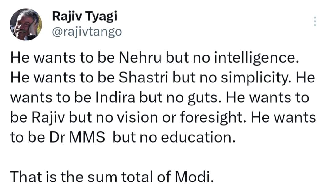 MaanikMOfficial's tweet photo. The truth, and the full truth!
Thank you @rajivtango for putting it so succinctly..
#ModiInUkraine #Ukraine #UkraineRussiaWar #ModiInKyiv #Modiplomacy #ModiFails https://t.co/UHQqTd6VsE
