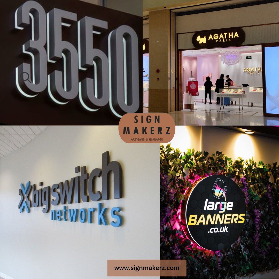 SignMakerz's tweet image. Enhance your brand visibility with custom storefront signs, banners, and illuminated signs.#SignMakerz #CustomSigns #SignageSolutions #BusinessSigns #SignDesign #Branding #HighQualitySigns #CreativeSignage #SignInstallation #Marketing #Advertising #StandOut #EyeCatchingSigns