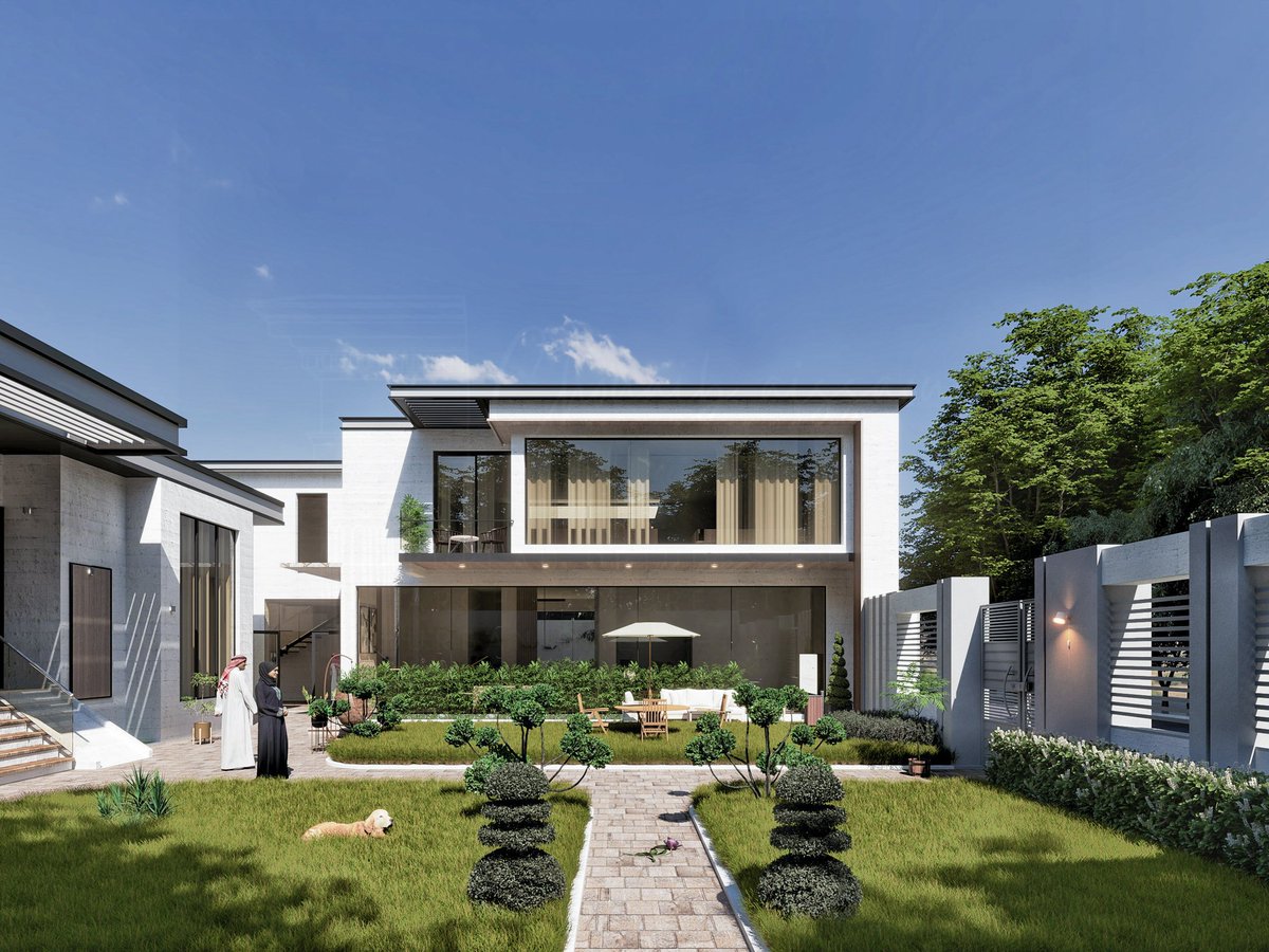 betaissaoui's tweet image. من أعمالنا: تصميم فيلا على طراز مودرن في دبي.
#dubai #Architecture #ArchitectureModerne #dz #DesignInspiration