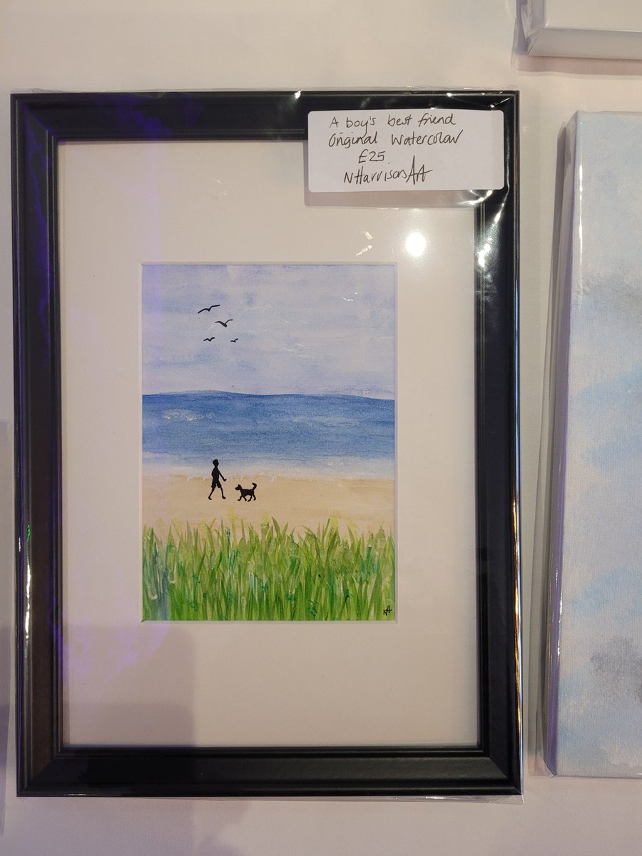 All set up and ready for my 1st Maker's market. 😁 If you want fabulous coffee and cake, see and buy beautiful crafts then come down to Cup of Joy in All Nations church. Temple St, Wolverhampton. #artist #wildlife #seagulls #painter #CoffeeLovers #artsandcrafts #localartists