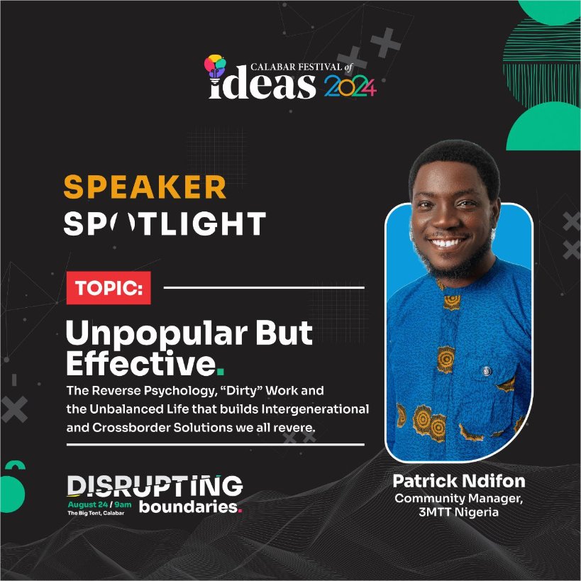 IdeasFestHQ's tweet photo. OUR FIRST SPEAKER IS LIVE NOW!!!
#calabarideasfest #cfoi24
#ideasfest #calabar https://t.co/zowFYiUtnF