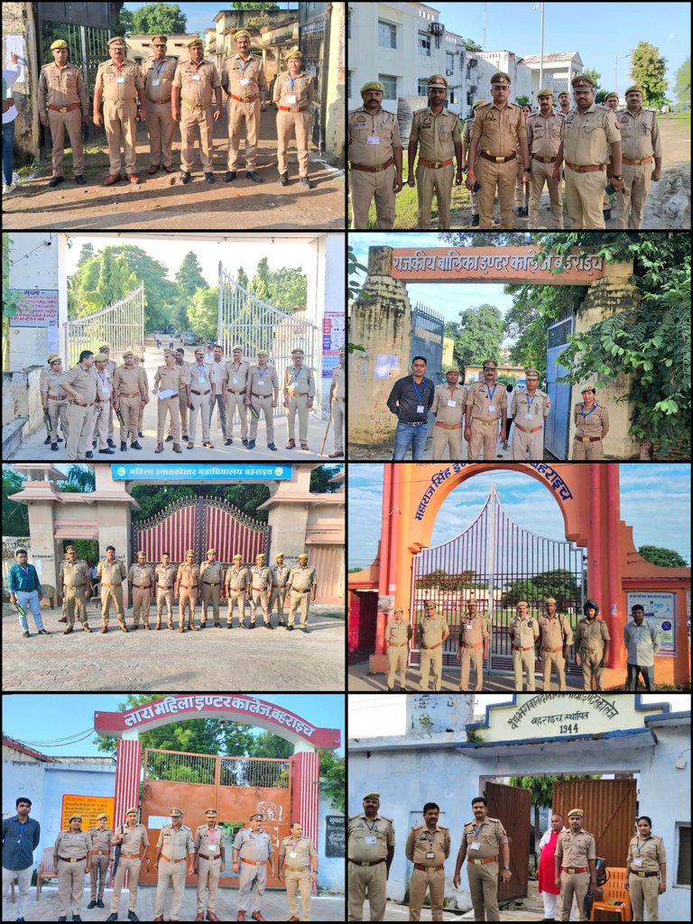 #SPBahraich  के निर्देशन में #bahraichpolice द्वारा पुलिस आरक्षी भर्ती लिखित परीक्षा को सकुशल, शुचितापूर्ण व पारदर्शी तरीके से सम्पन्न कराने हेतु परीक्षा केन्द्रों पर तैनात पुलिस बल द्वारा सतर्कता से की जा रही ड्यूटी।
#bahraichpolice