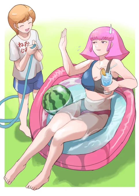 #残暑お見舞い申し上げますミネバ「冷やしハマーン…始めました!」 