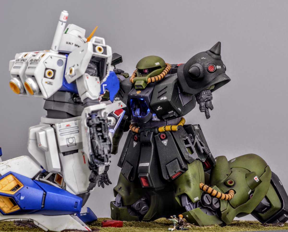 ガンプラ＋オマケ。 改めて新作の完成報告です ポケ戦35周年記念作品 「35年目の奇跡