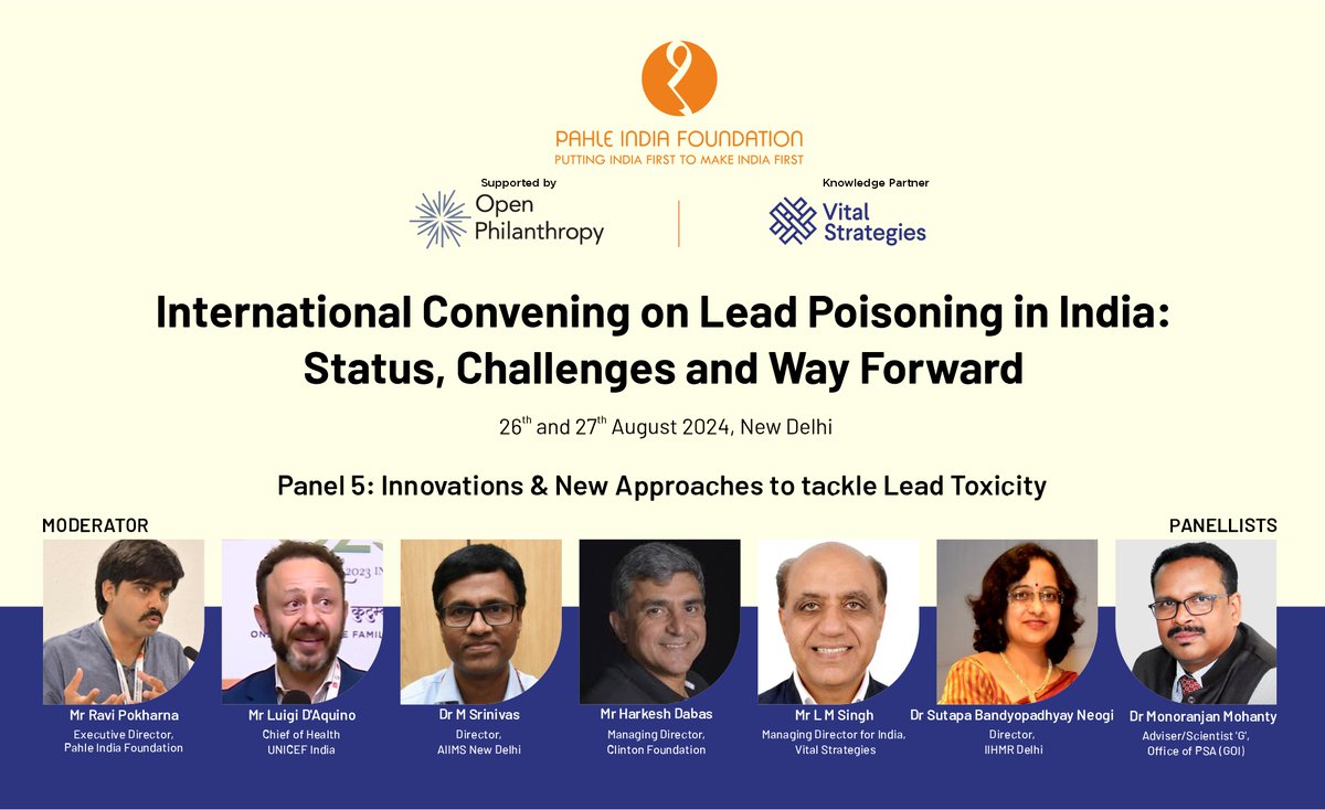 Panel 5 of the International Convening, moderated by PIF Exec Director <a href="/RaviPokharna/">Ravi Pokharna</a> will see Mr Luigi D'Aquino, Dr M Srinivas, <a href="/harkeshsdabas/">Harkesh Dabas</a> , Mr LM Singh, Dr Sutapa Bandyopadhyay and Dr Monoranjan Mohanty discuss innovations to tackle the issue.