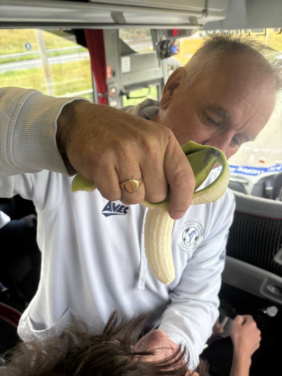 thewelfare's tweet image. Our Chairman force feeding a Banana to one of our Coaches. 

#StandardBehaviour #PossibleSafeguardingIssues