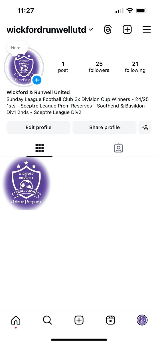Wickfordutd's tweet photo. Go give our Instagram page a follow!💜
#minuopurpura https://t.co/Y5LiwKNyPL