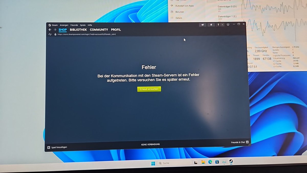 TheRealLelek's tweet photo. Does anyone else have issues with @Steam ? https://t.co/mbPug7t1M6