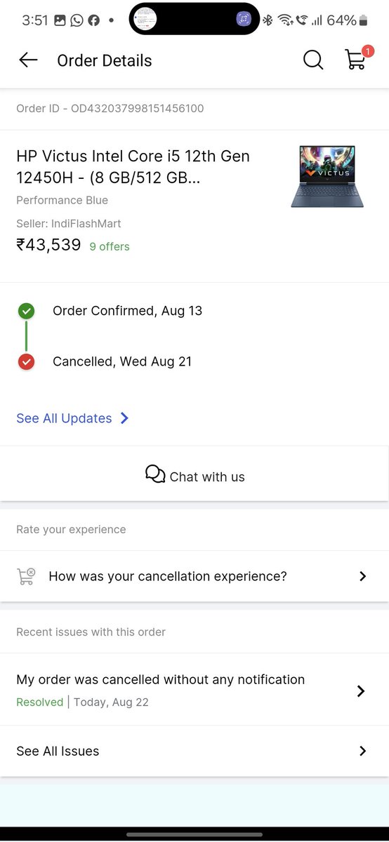 _JADEJA_'s tweet photo. @flipkartsupport @nch1915 unfair policy of flipkart if product is damaged in transit u can't claim refund u have to claim replacement, but my order was damaged in transit they canceled order without my concern. Now they are asking me to buy it again with 12400 Rs extra. https://t.co/0mVo0fLTEX