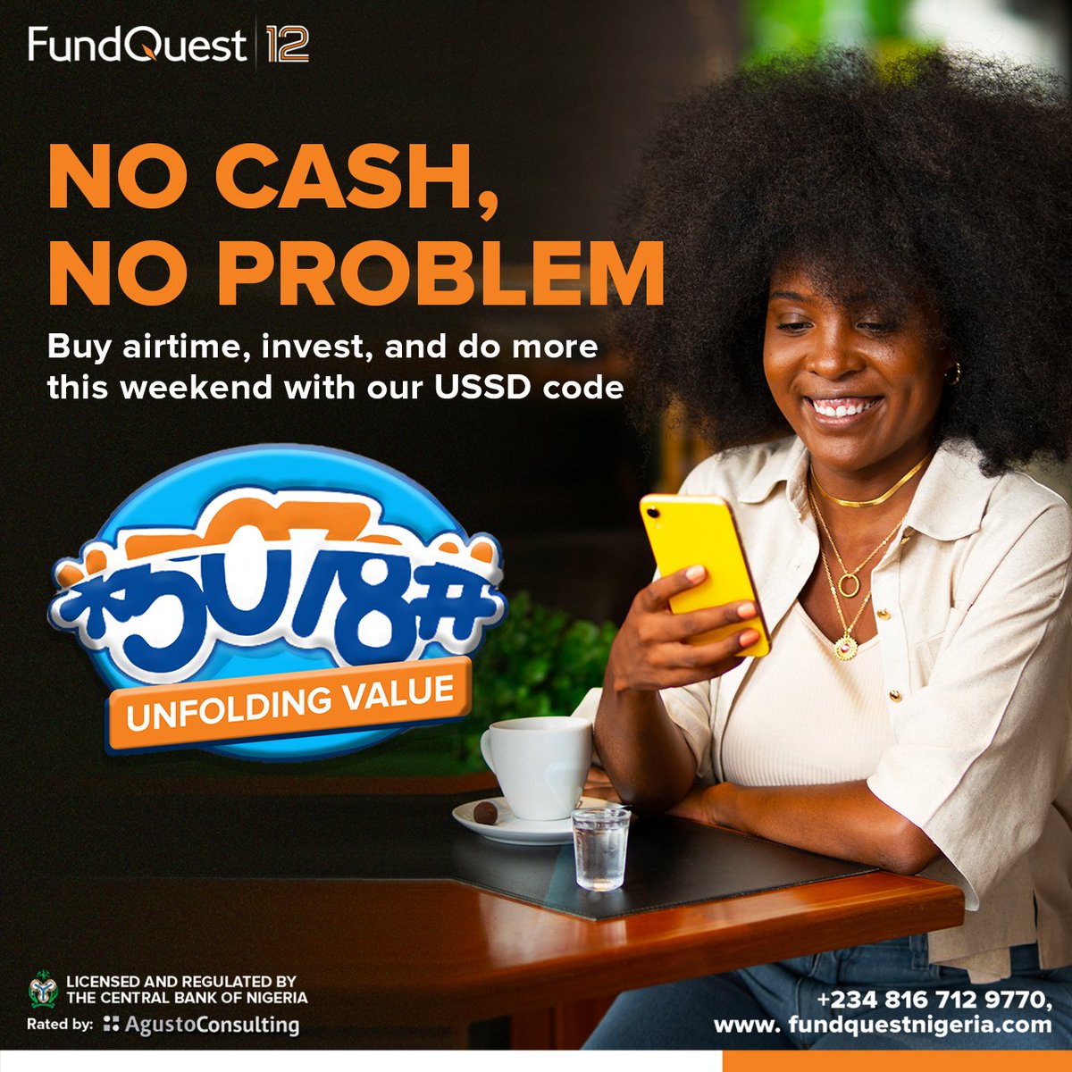 FundQuestNgr's tweet image. Ditch cash worries and make your weekend seamless 😉.

Recharge, pay bills, invest, and more with just a few clicks using our USSD code *5078#. 

Say goodbye to transaction troubles and hello to a stress-free weekend.

#SeamlessTransactions #USSDCode #FundQuest