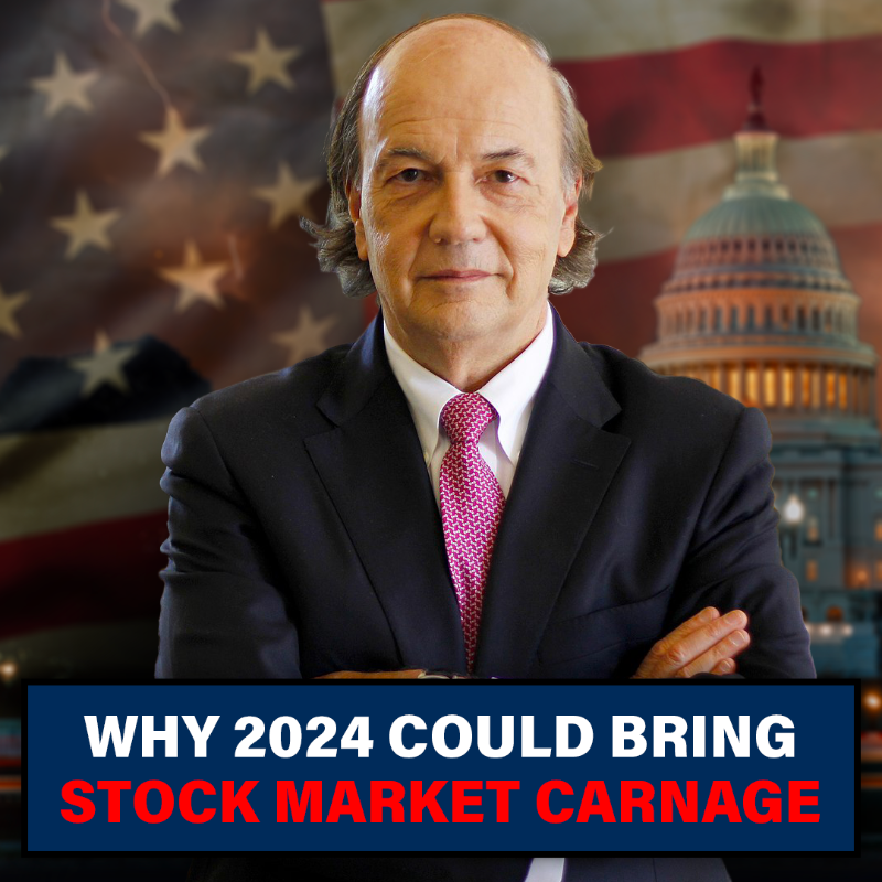 RickardsNetwork's tweet photo. The man who predicted the Great Recession, Trump’s 2016 Election, the Covid Crisis &amp; Biden leaving the 2024 Election is now warning: "Americans are facing the potential for a 50% market crash, the collapse of the dollar &amp; widespread unrest. The time to prepare is now."