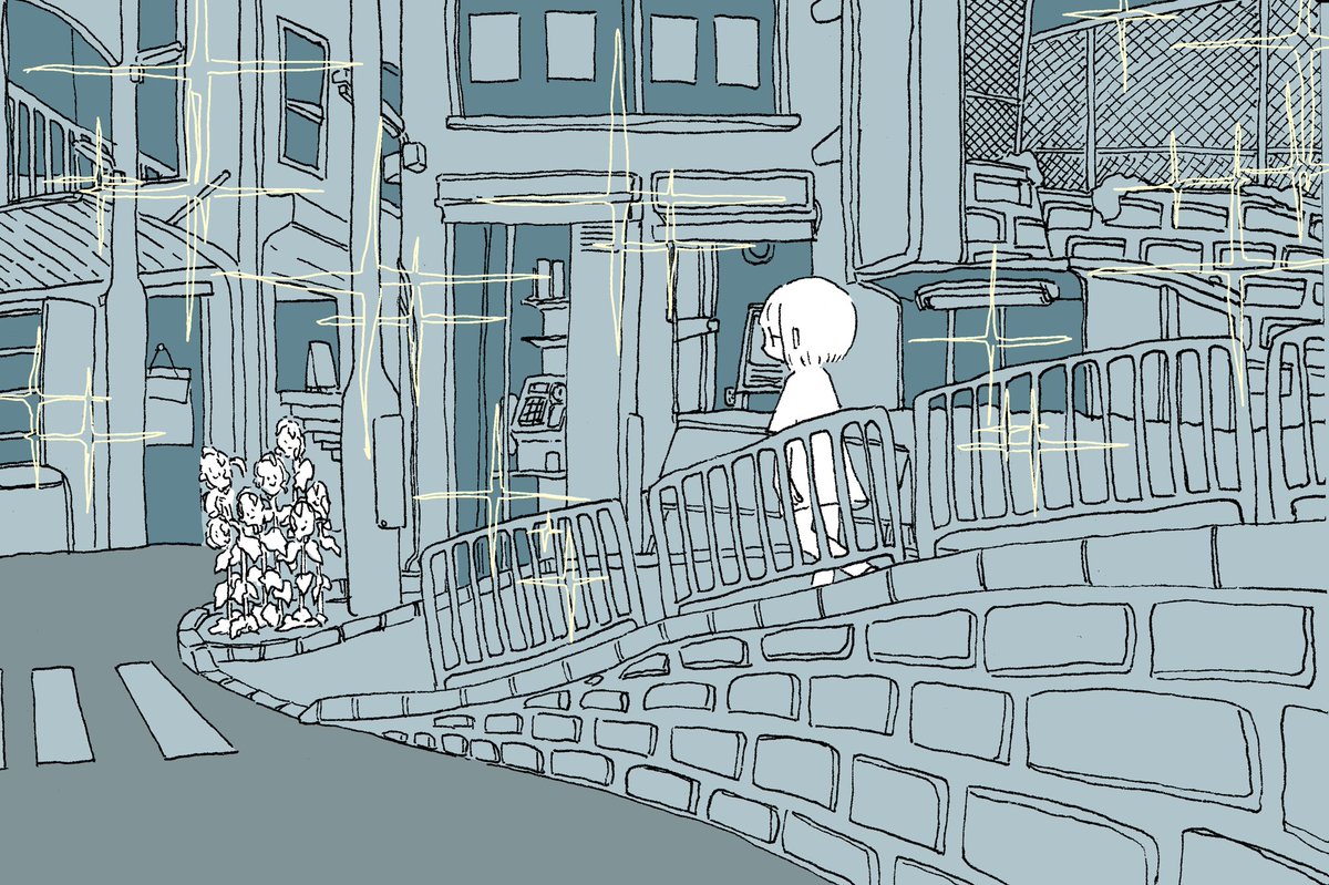 「地元を歩く 」|かづいせのイラスト