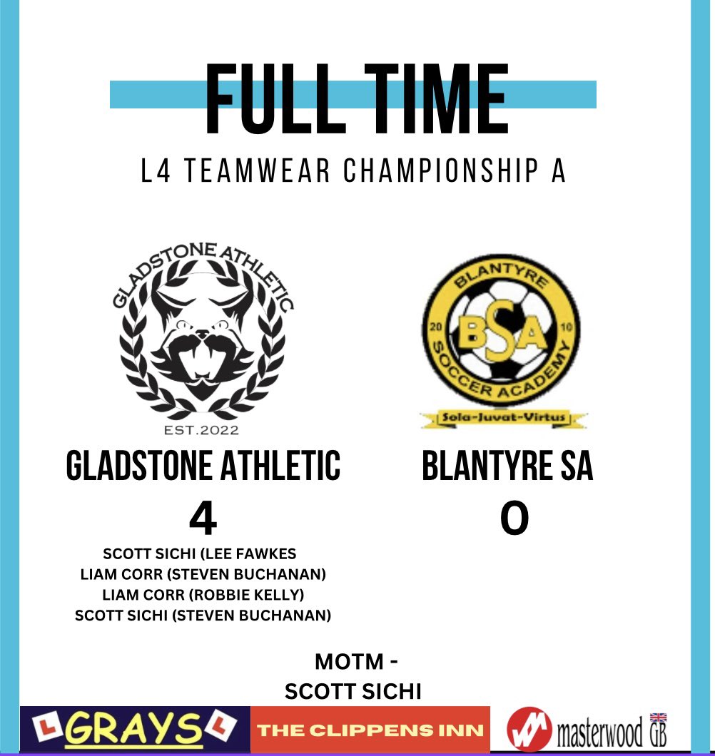 Good 4-0 win today for the boys much more like it today after last week’s disappointing result 💙