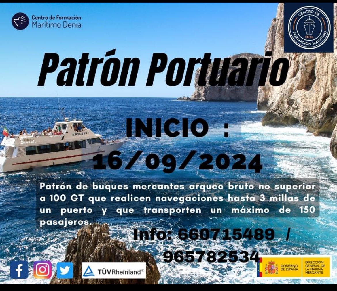 MaritimoDenia's tweet photo. #centrodeformacionmaritimodenia https://t.co/DCY3or9GRP