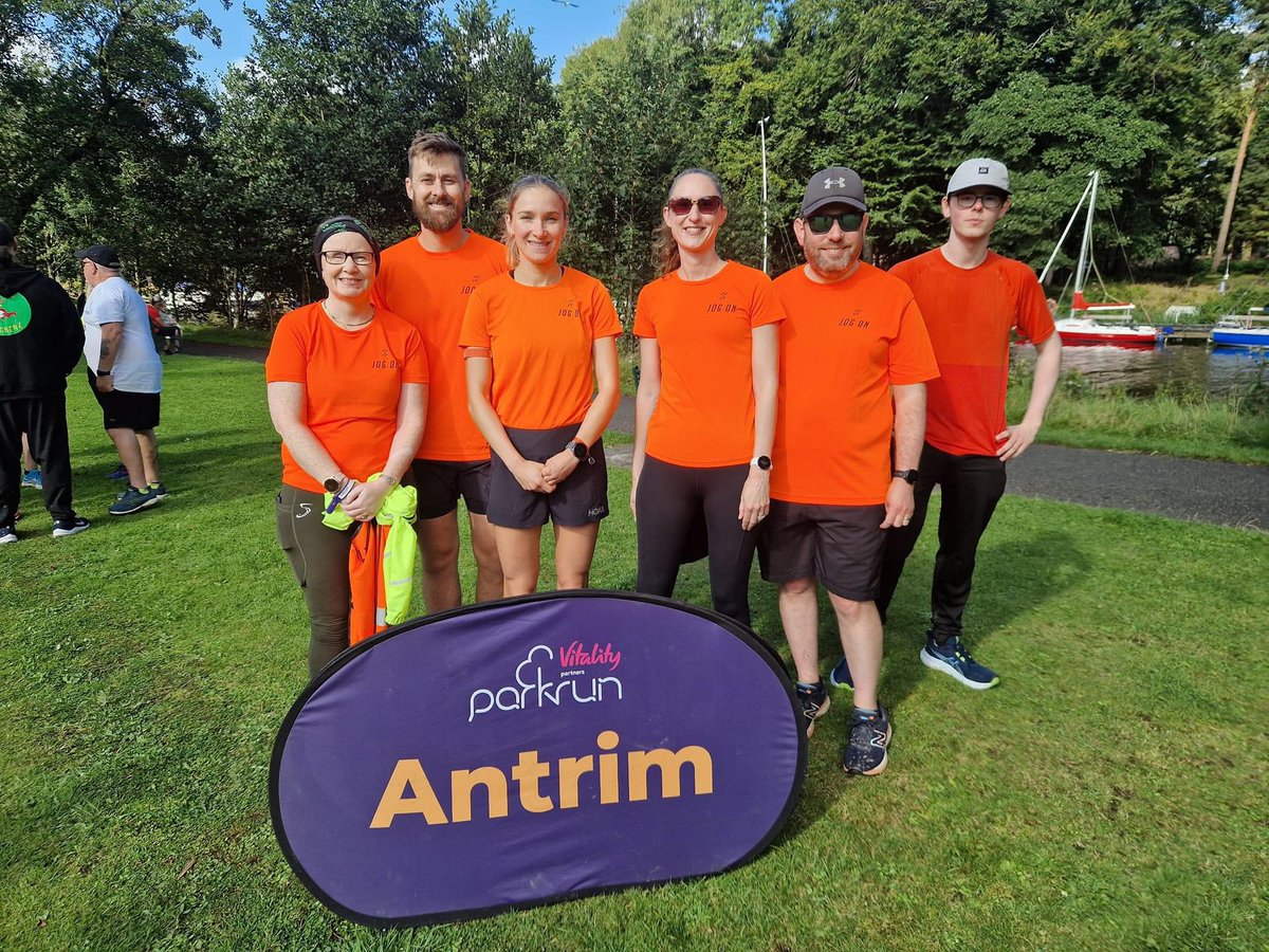 Ant and Michelle - says ‘Very nice Park Run in Antrim’ Northern Ireland today. Good warm up for their half marathon tomorrow. Good luck for tomorrow 👏 you both  got it ! 😉💪🏽<a href="/ANBorough/">Antrim & Newtownabbey Borough Council</a> <a href="/CoastHalf/">Antrim Coast Half Marathon</a>