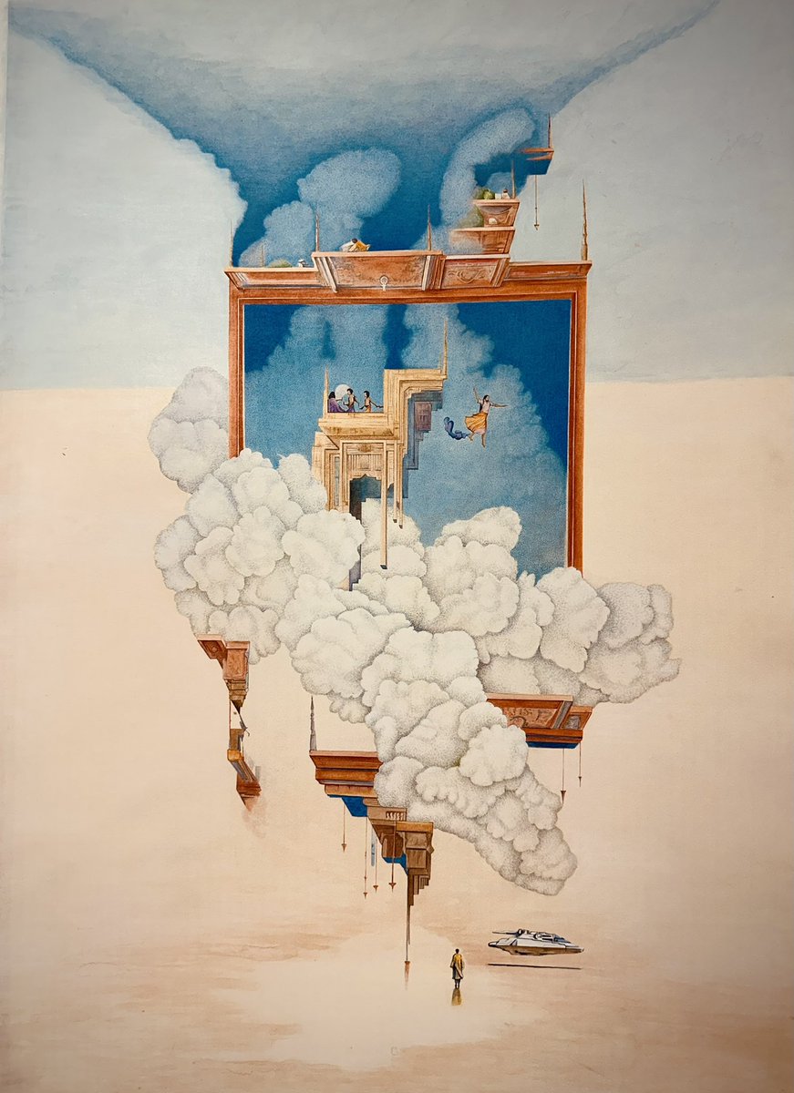 Saks_Afridi's tweet photo. ESCAPE FROM GRAVITY, 2024
Watercolor Painting on Wasli Paper
26.5” x 37.5”

Made in collab with Kausar Iqbal. 

#painting #watercolor #escape #miniaturepainting #spaceship #scifi #scifipainting #run #contemporaryart #wasli #pakistan #newyork #nyc #memes #india #mughal #mughalart https://t.co/TAo1srvg5w