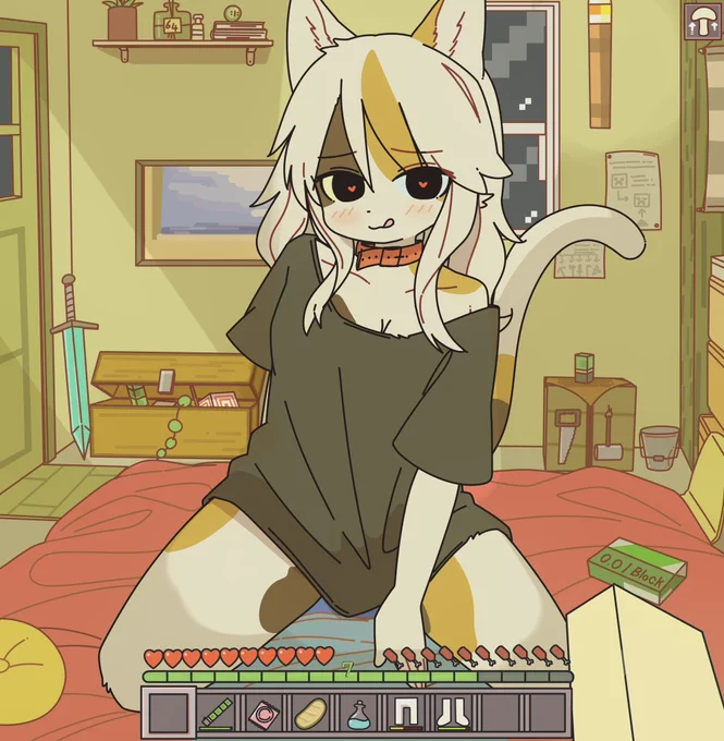 Minecraft cat