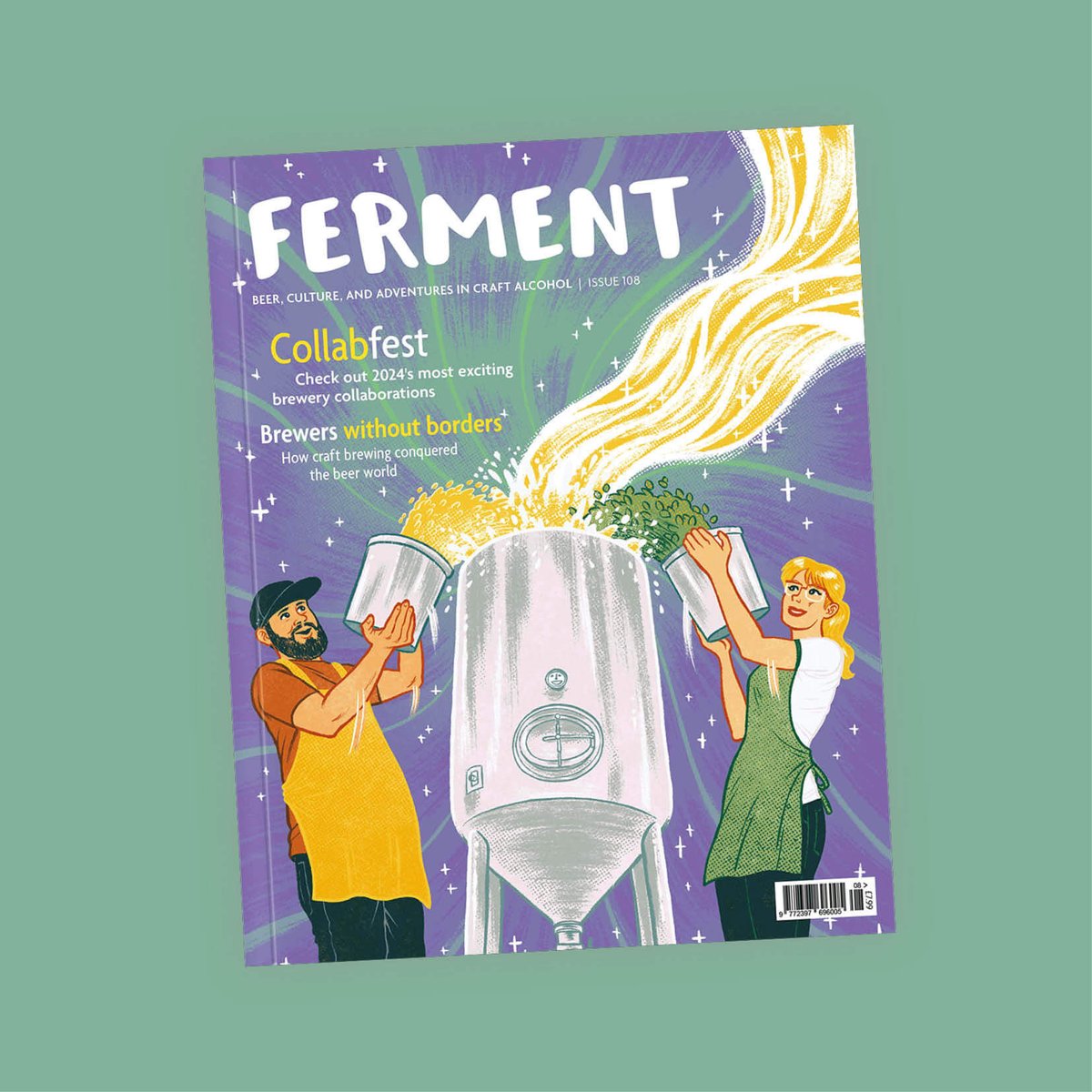 FermentHQ's tweet photo. We’re getting together with some incredible brewers and pairing them up for a series of unique and delicious collaborative craft beers. This is Collabfest! 🍺🌀✌️
🎨: @jtwilcox

#fermentmagazine #beer52 #themerelease #collabfest #beercollaborations #craftbeer https://t.co/RpLd6KIvjQ