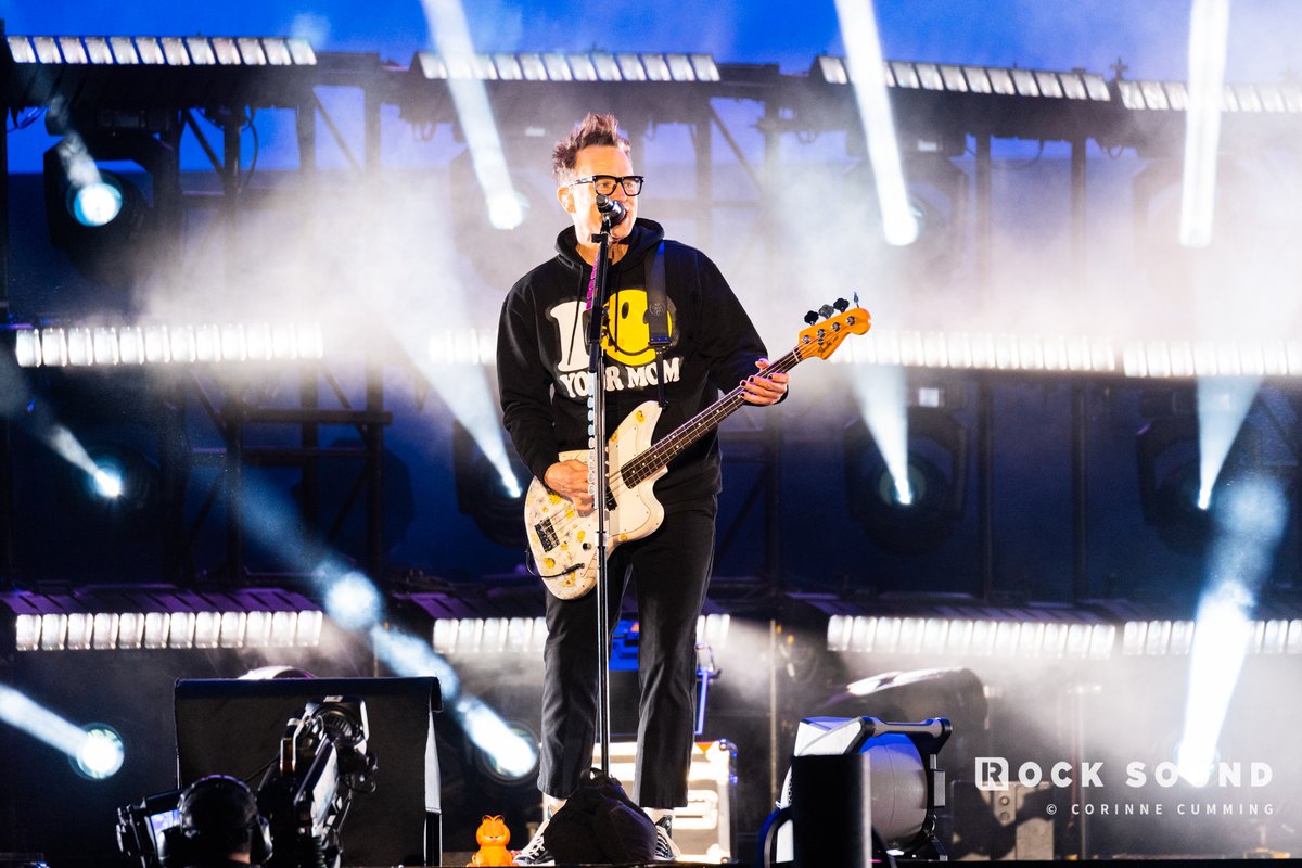 rocksound's tweet photo. blink-182, Reading Festival  

REVIEW: It’s been ten years, but the Mark, Tom and Travis Show is back at Reading Festival. And based on the pace they set from the get-go, they are looking to make up for lost time in a big way. Dealing out a frantic ‘Feeling This’, a raucous ‘The Rock Show’, and a very welcome ‘Man Overboard’ in quick succession, there’s already a sense that this will be a headline set for the books. 
Yet despite this being a pitch-perfect pop-punk party, with ‘Aliens Exist’ appeasing the mosh pit full of little green men and ‘What’s My Age Again?’ uniting every generation in attendance in an all-out scream-along, there’s a lot more poignancy to tonight’s showing than meets the eye. The tracks pulled from ‘ONE MORE TIME…’, such as the belligerent ‘MORE THAN YOU KNOW’ and rallying ‘ANTHEM PART 3’ feel even more vital to where the band have found themselves today when part of an occasion like this, whilst ��Not Now’, a track that was once a final farewell, now feels like a beautiful chapter in this 32-year story of brotherhood overcoming all. And the fact that snippets of +44’s ‘When Your Heart Stops Beating’ and Box Car Racer’s ‘There Is’ are pulled out to absolute raptures from those in the know shows just how far we have come.  
By the time a joyous ‘All The Small Things’ and a Spice Girls-referencing ‘Dammit’ set off the fireworks, it’s clear just how much everyone, including blink-182, needed this. The fact these three are back having the time of their lives together again should be celebrated at every opportunity and never taken for granted, especially when the result continues to be as glorious as this.  

🖋️ Jack Rogers 
📷 Corinne Cumming