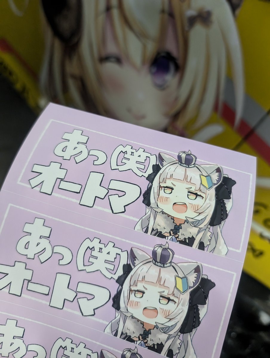 左足いそがしー車なので、後ろ向きに貼って煽りながら走ります