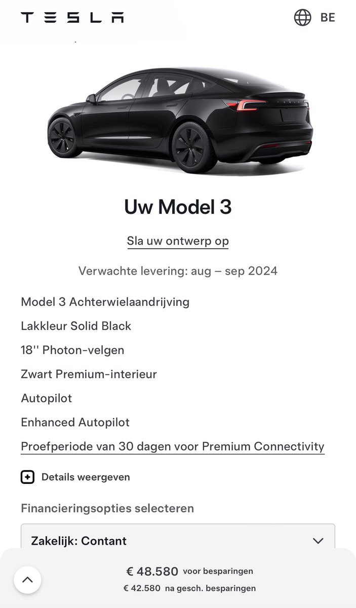 DirkGerard's tweet photo. Ik denk dat ik, na 7 jaar dubben, mentaal bijna klaar ben om een Tesla 3 te bestellen.🥵

Geen leasing, geen renting, gewoon contant in de BV. Duur, maar soit…

VAA van 220€ naar ~150€
BIV: 0€
Wegenbelasting: 0€/jr
100% fisc. aftrekbaar
BTW: 50%

Beetje schrik voor #captar… https://t.co/Bi07eYEOg5