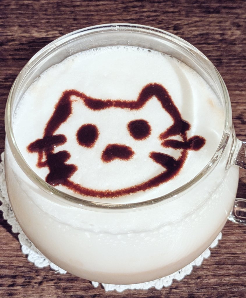 #ナイトスネイル
可愛いカフェオレ、ありがとうございます。🕊️