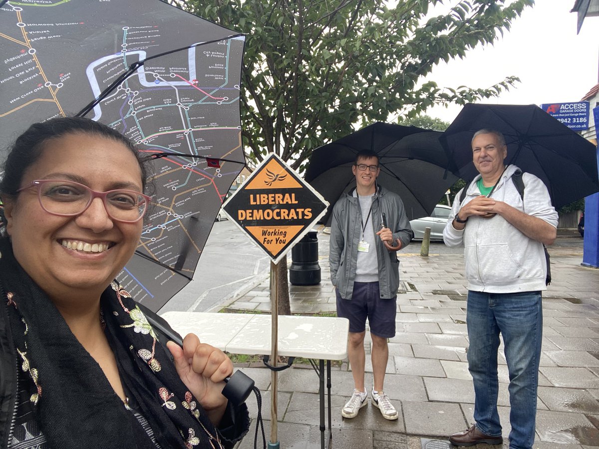 It’s pouring and no elections but we still do our regular street surgery. Still getting congrats on the recent General Election success. And questions on our recent street letters on speeding.