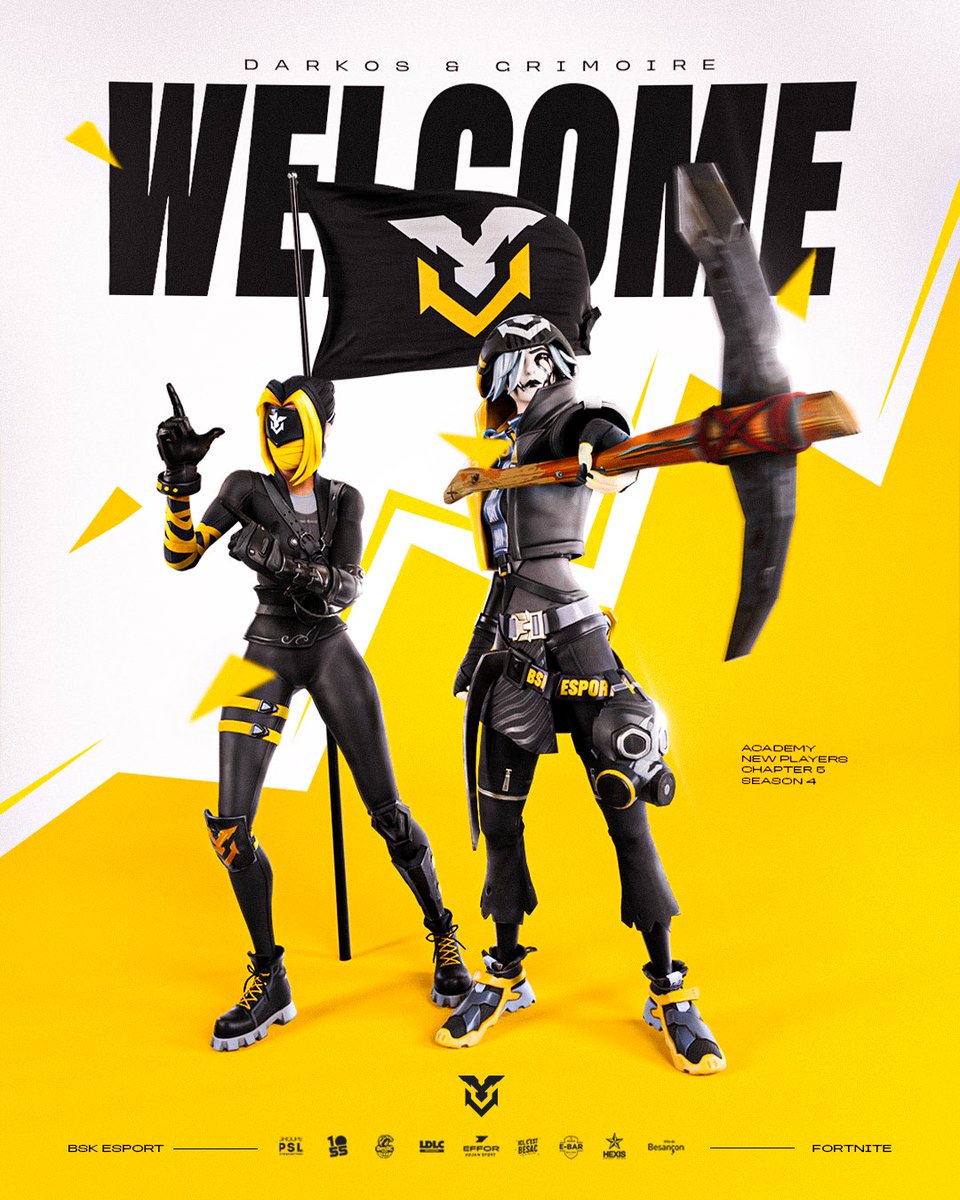 Le retour à la compétition est prometteur avec la piraterie au complet ! 👀

Bienvenue aux 2 nouveaux aigles <a href="/Darkos_ftn/">Solary Darkos</a> &amp; <a href="/Grimoireftn/">Lyost Grimoiiree 🇵🇸</a> 👊

#BSKUNITY 🦅