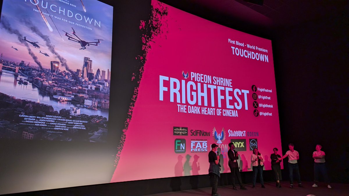 Mal Jutley (@maljutley) on Twitter photo Day 3 at <a href="/FrightFest/">FrightFest</a> kicked off with Touchdown, part of the First Blood strand. Great end of the world sci-fi film, a meteor storm triggers an invasion & a mysterious entity threatens Earth. Five friends scattered around the world fight for survival. Great debut by Josephine Rose Day 3 at <a href="/FrightFest/">FrightFest</a> kicked off with Touchdown, part of the First Blood strand. Great end of the world sci-fi film, a meteor storm triggers an invasion & a mysterious entity threatens Earth. Five friends scattered around the world fight for survival. Great debut by Josephine Rose