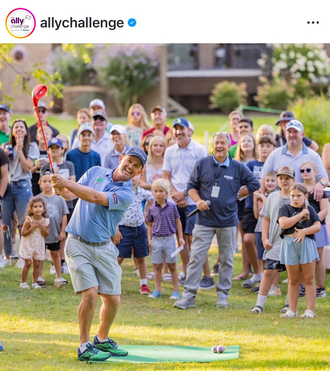 I’m smiling so much because I’m absolutely dominating <a href="/tcgillis/">Tom Gillis</a> in the <a href="/AllyChallenge/">Ally Challenge</a> Family Fun Night Golfzilla challenge 📈🏋️🏆