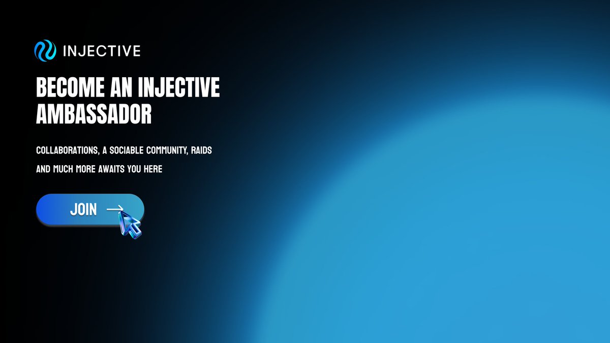 sadssside's tweet photo. Dear ninja, I want to tell you about the ambassador program @Injective
This is where you will discover a lot of interesting things 🔥
We are waiting for you! 🎯
#web3 #Injecitve $INJ https://t.co/hi1W4bdVcq