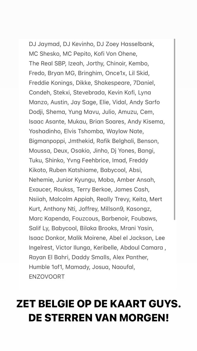 Zeg nooit meer “we hebben niets in BELGIË”