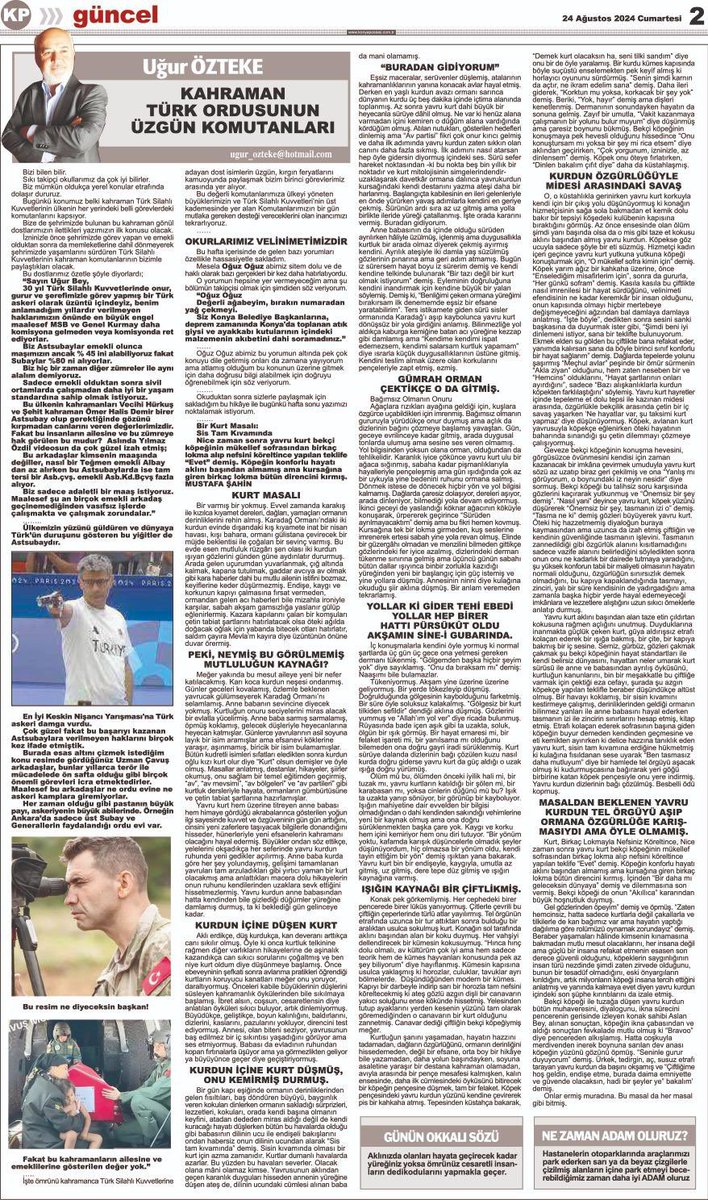 Değerli Gazeteci Uğur Özteke’ye Kahraman #UzmanÇavuş larımız adına teşekkür ederim.
Kahramanın mağduriyeti olmaz.
Olmamalı biran önce düzeltilmeli.
Milleti vatanı için canını verenden hak esirgemesi olmaz
Vatanının bölünmez bütünlüğü adına serden geçen yiğitlere selam olsun