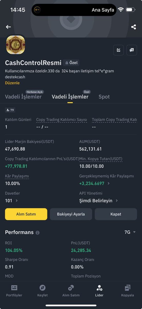 #CashControl #CopyTrade Temmuz
Pnl'de ve AUM da birinciydik 13 günde 

Bilgi için <a href="/_SakinOlBuse_/">Buse</a> 

Mehmet Şimşek #cumartesi Borsa Powell Viop Dolar 34 Boey Hocam #Kripto #Kriptopara #Borsa #Binance #Bitcoin #Altcoins #Altcoin #Coin #Coins #Memecoins