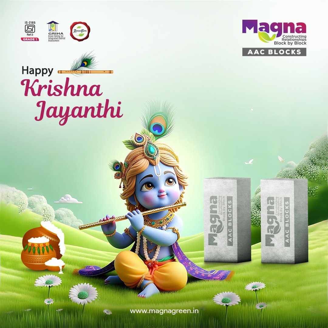 magnagreen_in's tweet photo. 🕉️🎉 Happy Krishna Jayanthi! May the melody of His flute bring joy and serenity to your heart. Let’s honor His presence with devotion and happiness. 🌼💫

#KrishnaJayanthi #Janmashtami #KrishnaJanmashtami #CelebrateKrishna #DivineKrishna #MagnaGreen https://t.co/gVYejOSWjz