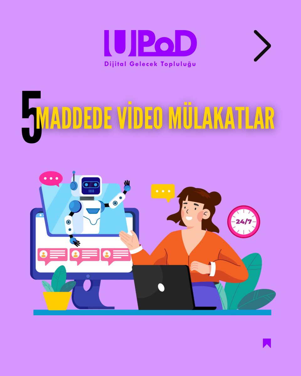 UPoD_Community's tweet photo. #KariyerTrickleri ‘nde bu hafta, IK dünyasında giderek yaygınlaşan video mülakatları konu aldık. Daha önce video mülakat tecrübeniz oldu mu? https://t.co/X4OTheUJUQ