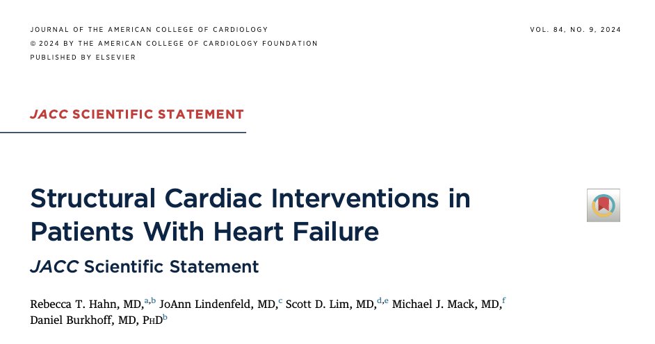 Abdulla A. Damluji, MD, PhD (@drdamluji) on Twitter photo Structural Cardiac Interventions in Patients With Heart Failure: <a href="/JACCJournals/">JACC Journals</a> Scientific Statement
🥸 Very nice paper on structural interventions in HF.
😱 Here is a summary, but read full manuscript - a lot of details in full work.
👇👇👇 Structural Cardiac Interventions in Patients With Heart Failure: <a href="/JACCJournals/">JACC Journals</a> Scientific Statement
🥸 Very nice paper on structural interventions in HF.
😱 Here is a summary, but read full manuscript - a lot of details in full work.
👇👇👇