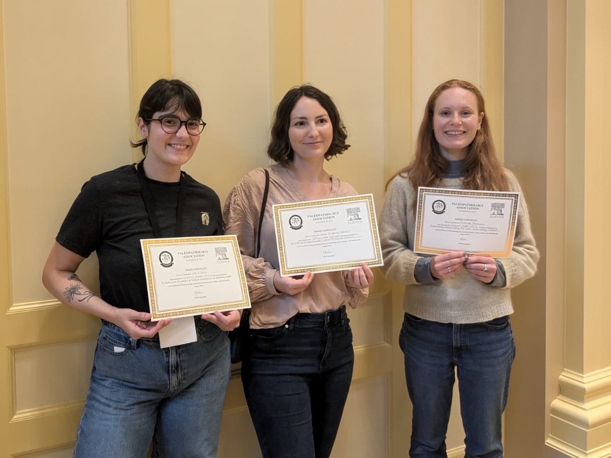 TobaccoHealthHistory (@tobachistory) on Twitter photo Congratulations to @DrDaviesB for winning the Early Career Prize at the <a href="/PPA2024Leiden/">EuroPPA 2024 Leiden</a> presenting our work on creating an Oro-health index for palaeopath. Also to project collaborator and friend <a href="/maiacasna/">Maia Casna 🐝💀🍉 she/her</a> for also winning on her work on respiratory disease in Dutch groups 👏🏼🥳 Congratulations to @DrDaviesB for winning the Early Career Prize at the <a href="/PPA2024Leiden/">EuroPPA 2024 Leiden</a> presenting our work on creating an Oro-health index for palaeopath. Also to project collaborator and friend <a href="/maiacasna/">Maia Casna 🐝💀🍉 she/her</a> for also winning on her work on respiratory disease in Dutch groups 👏🏼🥳
