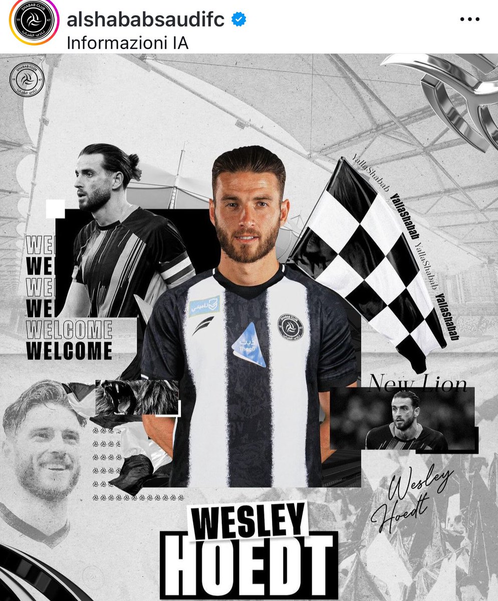 NicoSchira's tweet photo. Now it’s official! Wesley #Hoedt to #AlShabab from #WatfordFC. Contract until 2027. No surprise here and confirmed since the last August 18! #transfers 🇸🇦 https://t.co/b19t3GRphG