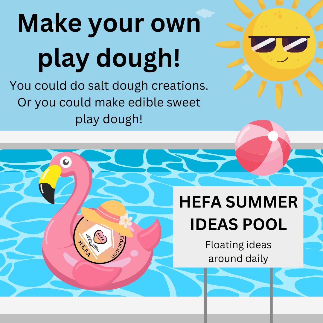 We're sure parents are going to love us for this...

Make your own play dough! 
You could just play with it or make your own salt dough decorations &amp; ornaments.
Did you know you can even make edible sweet play dough using marshmallows! 

#teamhefauk #summerholidays #playdough