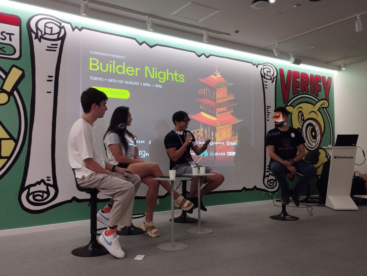 We had the panel session on "Developer UX and LLM-Supported Smart Contract Frameworks" and it was super exciting conversation as a develoeper!

Thanks <a href="/francescoswiss/">Francesco Andreoli ᵍᵐ</a> for the moderation and <a href="/0xCentrum/">Centrum</a> for the cool venue!