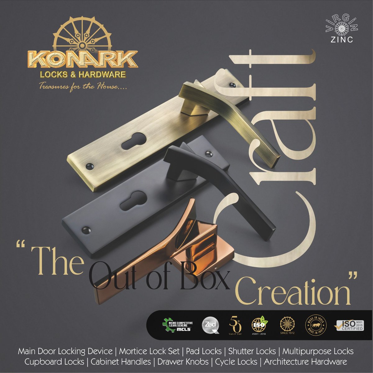 HardwareSamachr's tweet image. Elevate your space with Konark exquisite range of luxury locks and hardware!
#Konark #KonarkLocks #KonarkHardware #KonarkLocksAndHardware #Aligarh #DoorHardware #HomeImprovement