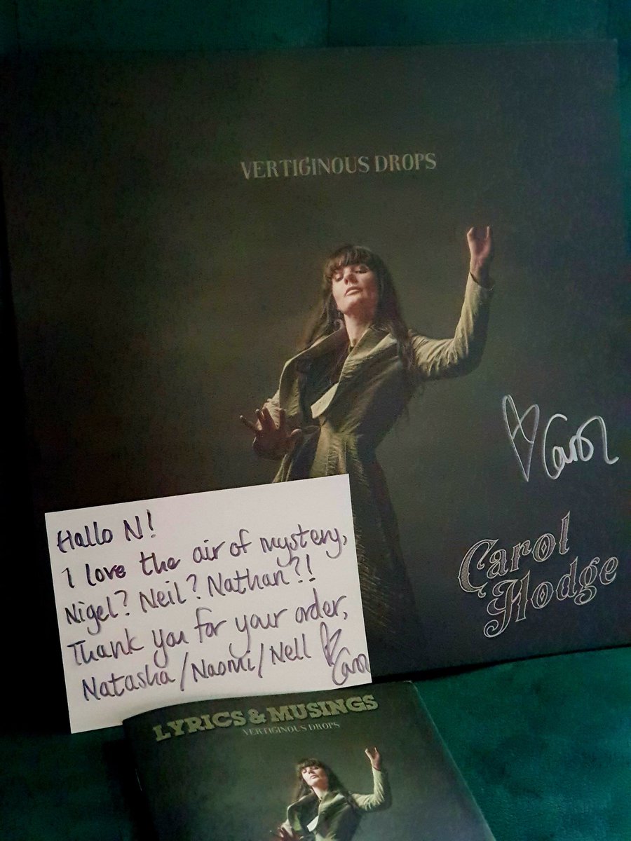 Hey thank you <a href="/carolxhodge/">Carol Hodge</a> Really appreciate the personal touch, glad to finally have this on vinyl it's sounding great 🤘🙏 - Nick, not Naomi 😉 Good luck with the new project