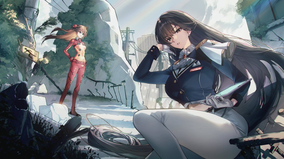 アスカとマルチャーナ #NIKKExEVA #NIKKE 