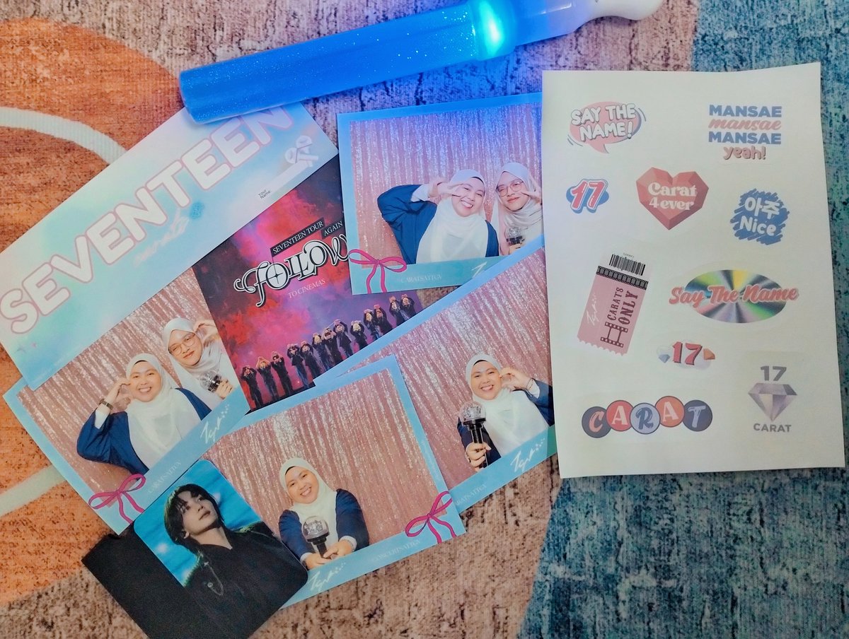 _elfaera's tweet photo. Ceritanya, last minute pergi beli tiket SVT dekat TGV Sunway Velocity. KnowΒ²!ada special event untuk MY Carats. Ni freebies from TGV. Happy terok. Photo booth tu paling tak sangka gambar besar gitu. Thanks @nanidyane sanggup masuk tangkap gambar sekali
#CaratsatTGV #ConcertatTGV https://t.co/UpoCZnttSG