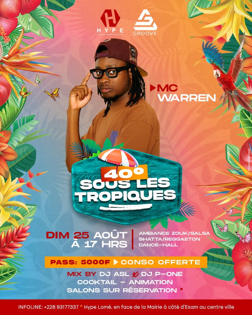 hypelome's tweet photo. Apprête-toi à vivre une soirée pleine d'ambiances et d'émotions ce dimanche 25 Août 2024 !
40° sous les tropiques un concept innovant ou tu retrouves toutes les sonorités musicales : Dance hall/Shatta/Raggaeton , zouk/salsa, afro beats amapiano, hip hop. https://t.co/J42rDWHd65