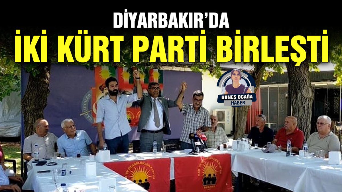 PartiMafuAzadi's tweet photo. Kurdistan Kamuyona

Uzun süredir birlikte faaliyet yürüttüğümüz Hak ve Özgürlükler Partisi @HAK_PAR ile bir dizi görüşme sonrası bütünleşme kararı alınmıştır. 

Bu birlikteliğin halkımız ve ülkemiz için hayırlara vesile olmasını temenni ediyoruz. https://t.co/4icbFlxanl